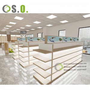 Factory Direct Sale Pharmacy Equipment Medical Store Furniture Wooden Pharmacy Display Cabinet