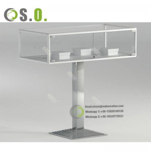Tempered Glass Museum Showcase LED Lighting Museum Display Counter Fixtures Museum Furniture