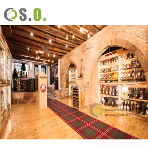 Cửa hàng bán lẻ tùy chỉnh Tầng chai bia Kệ trưng bày rượu vang Kệ trưng bày gỗ cho chai