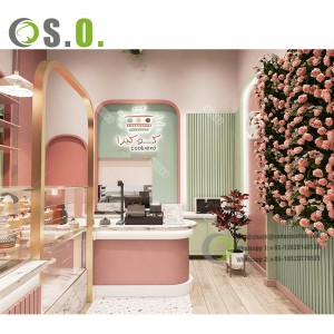 Luxury Bakery Display Showcase Interior Design Dessert Bread Shop Furniture For Sale