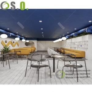 Innovative design of  marble coffee table coffee shop supplies for restaurant coffee shop design factory direct sales