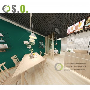 Luxury Nice Atmosphere Design Restaurant Decoration Furniture With Shelf