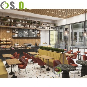 Latest Modern Coffee Shop Showcase Coffee Bar Counter Design