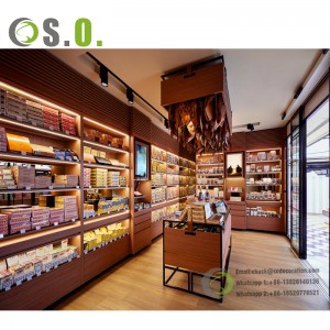 Высококачественный деревянный хьюмидор для сигар, коммерческий табачный выставочный зал, шкаф для сигар