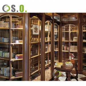 Tobacco Shop Furniture Wine Stores Fixtures Ապրանքի Ցուցահանդեսներ Shelving Cigar Showcase Smoke Shop Display դարակ