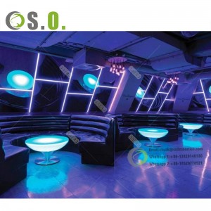 Top quality custom size and color commercial use U-shaped night club restaurant furniture