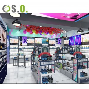 Functional cosmetic display cabinet with shelves used in skincare shop cosmetic showcase Perfume Display Showcase