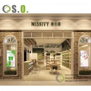 New Cosmetic Display Showcase Cabinet Makeup Beauty Salon Product Display Rack LED Lights Cosmetic Shop shelves