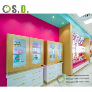 cosmetic display shelf cosmetic display shelf with led light eyebrow kiosk mall