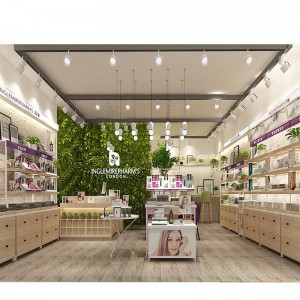 Casi di Salone di Bellezza Commerciale Make up Stand Gondola Showcase Retail Shop Decorazione Cosmetic Display Cabinet