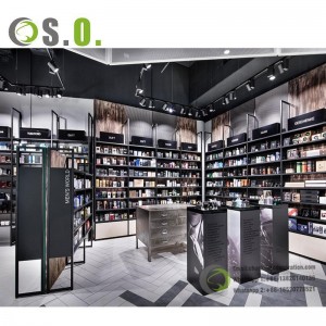 [Copy] High End Cosmetic Shop Interior Design Beauty Supply Store Fitting Cosmetic Display Shelf with led light