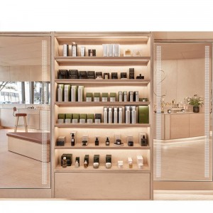 Cosmetic Store Shelf Rack makeup Shop Design