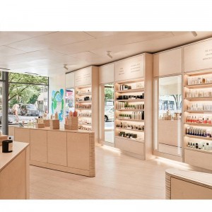 Cosmetic Store Shelf Rack makeup Shop Design