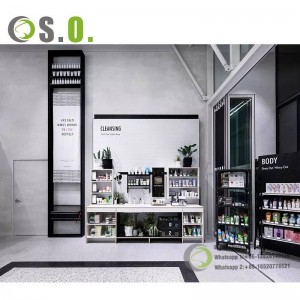 Wholesale Mall Retail Kiosk for Cosmetic Display Showcase Cosmetic Display Cabinet Design
