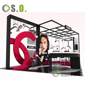 Makeup Stand Design Perfume Mall Display Cosmetic Showcase For Makeup