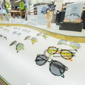 sunglasses shelf display optical shop interior counter design