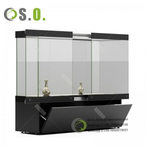 High end Wall Museum Showcase free standing Display Cabinet for exhibition Display