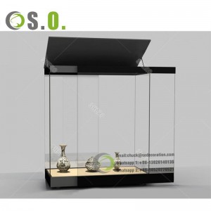 High quality museum glass showcase Display Case Cabinet