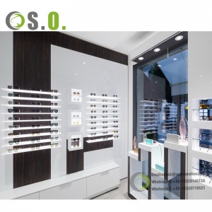 眼鏡店のインテリアデザイン コマーシャルマーチャンダイジング インテリア家具 眼鏡店のサングラス 眼鏡店の装飾