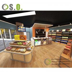Customized one-stop supermarket equipment racks design layout modern
