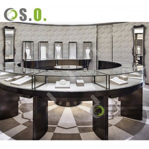 Luxury Jewelry Store Counter Jewelry Display Furniture Vitrine Design Jewelry Gold Shop Interior Design