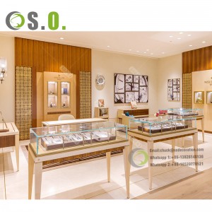 עיצובי אולם תצוגה של תכשיטנים קמעונאיים חנות תכשיטים לתצוגה דלפק עיצוב פנים תכשיטים ויטרינה ריהוט חנות תכשיטים