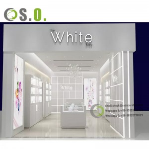 Luxury Perfume Jeweller’S Store Glass Display Showcase Jewellery Display Cabinet Counter Jewelry Kiosks Design For Mall