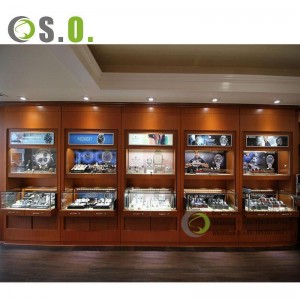 Jewellery Shop Showcase Design Luxury Glass And Wood Jewelry Display Cabinet Display Showcase For Jewellery Shop Interior Design