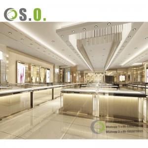 Customized 3D Interior Watch Shop Design Display Case Furniture Luxury Jewelry and Watch Store Fixtures
