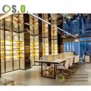Golden Luxury Jewellery Shop Interior Design Ideas Jewellery Display Cabinets Custom Jewelry Showcase