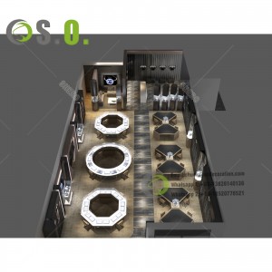 Custom Factory Price Modern Retail Watch Shop Display Wood Glass Display Counter Stand Showcase Watch Display Cabinet