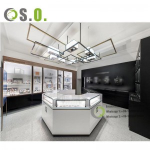Multifunctional luxury glass jewelry counter display case or Luxury jewelry display case