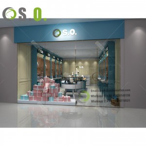 ODM watch shop decoration watch display showcase with store design