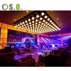 Commercial Hookah Lounge Nightclub Furniture LED Bar Counter for Sale Colorful RGB LED Light Hotel Bar Counter