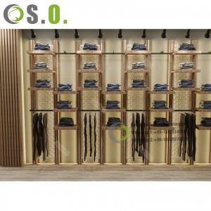 Top Quality Clothes Store Display Shelf Garment Store Display Counter