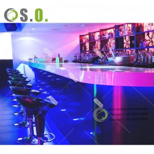nightclub led light furniture bar table set