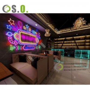 LED Curved Snake Led Table Restaurant Furniture Night Club Bar Counter Furniture