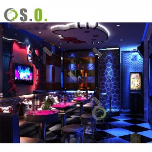 Customized Led Music Bar Counter Design Commercial Night Club Furniture For Night Club Interior Design