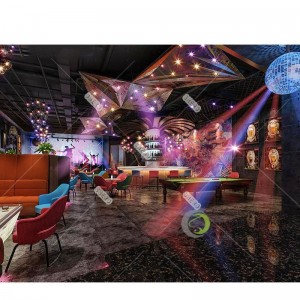 Modern Bar Furniture Design LED Lighting Night Club Cocktail Beer Drinking Bar Counter