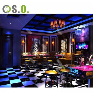Shero cool bar furniture/ nightclub/ KTV/ night club/led cube table hookah lounge furniture
