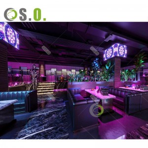 customized night club glow led bar table nightclub tables and chairs Wall Bar Light For Nightclub Hotel