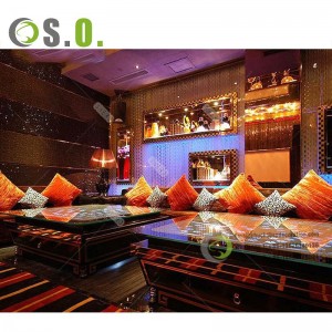 Lounge Bar Night Club Modern Interior Decoration Design With Led Light Supplies And Bar Furniture