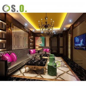 Customized leather antique chesterfield commercial coffeehop night club custom sofa bar restaurant furniture booth seating