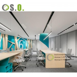 Luxury Office Design Wooden Office Furniture Office Desks Custom