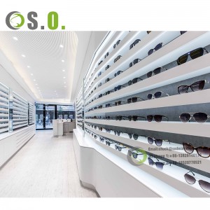 Modern Customized Glasses Eyeglasses Store Display Showcase Furniture Optical Store Display Showcase