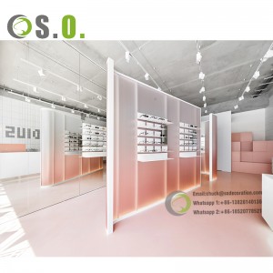 Solomaso hazo vita amin'ny hazo Optical Shop Design Retail Sunglasses Display Cabinet Custom Fashion Eyewear Display Showcase