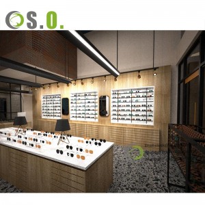 Optical Shop Counter Design sunglasses stand display retail