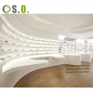 Retail glasses display showcase eyewear display showcase