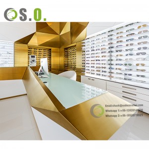 High quality wooden sunglasses stand display optical store furniture eyeglasses display case cabinet