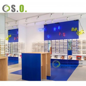 optical display stand furniture Optical Shop Counter Design sunglasses display cabinet